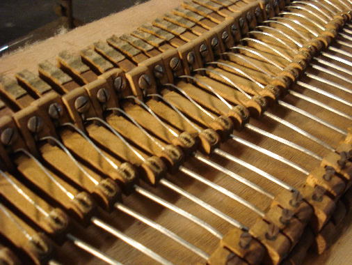 27 - Damper wires & springs cleaned with steel wool; springs tightened. 27 - Damper wires & springs cleaned with steel wool; springs tightened.